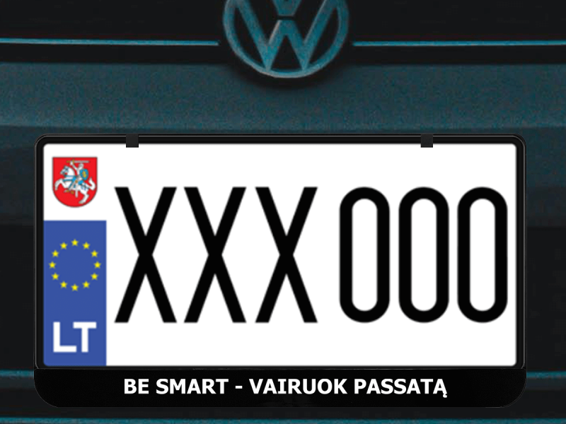 Kvadratinis numerių rėmelis „BE SMART"