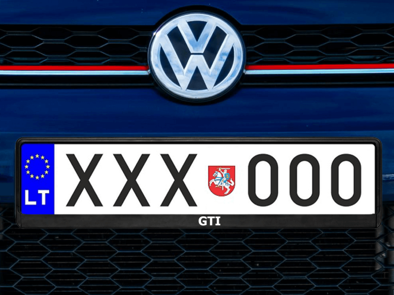 Numerių rėmelis „GTI“