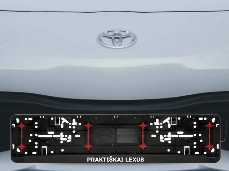 Wurth numerių rėmelis „Praktiškai Lexus"