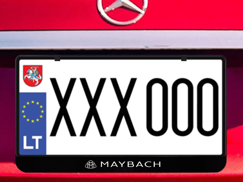 Kvadratinis numerių rėmelis „Maybach"