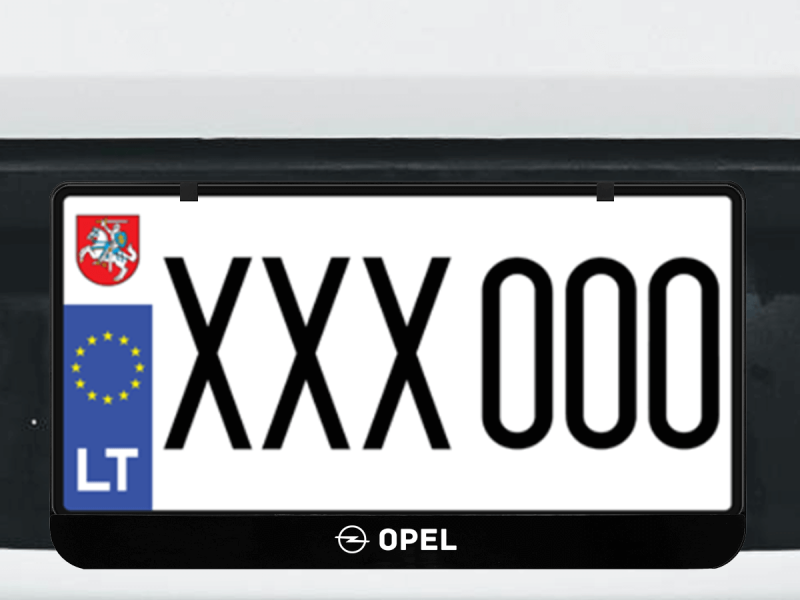 Kvadratinis numerių rėmelis „Opel"