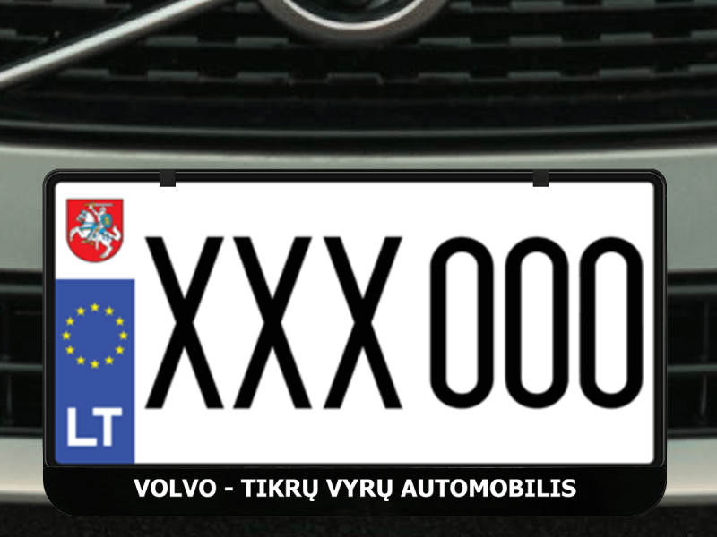 Kvadratinis numerių rėmelis „Tikrų vyrų automobilis"